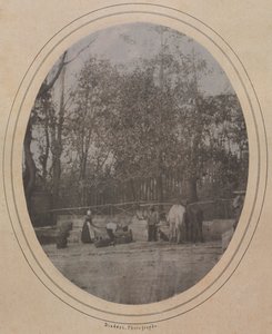 Landsbyscene (Sydfrankrig) af Andre Adolphe Eugene Disderi