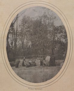 Landsbyscene Sydfrankrig, ca. 1853. af Andre Adolphe Eugene Disderi
