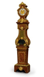 Regence quarter slående regulator, urværket af Thuret, ca. 1720 (ormolu monteret, Boulle messing indlagt blåtonet horn & kingwood) (se også 469018)