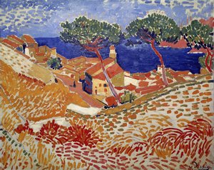 Collioure, landsbyen og havet af Andre Derain