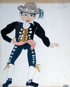 Kostumedesign til en opførelse af 