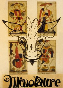 Forsiden af det franske surrealistiske magasin "Minotaure" af Andre Derain