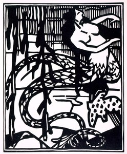 Illustration fra "Les horribles et espouvantables faictz et prouesses du tres renomme Panatgruel, Roy des Dipsodes, fils du grand geant Gargantua. Compose nouvellement par Maitre Alcofybras Nasier