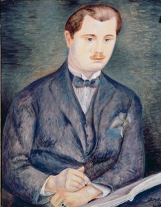 Portræt af Paul Guillaume, ca. 1919-20 (olie på lærred) (se også 287559) af Andre Derain
