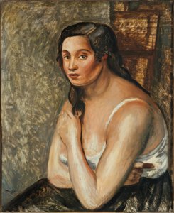 Siddende kvinde i skjorte. af Andre Derain