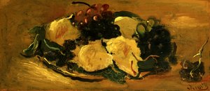 Stilleben med frugt, ca. 1925 (olie på papir) af Andre Derain