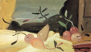 Stilleben med pærer (olie på lærred) af Andre Derain