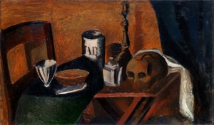 Stilleben med kranium af Andre Derain