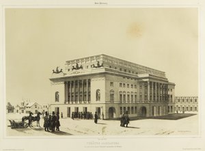Alexandrinsky-teatret i Sankt Petersborg, ca. 1840 af Andre Durand