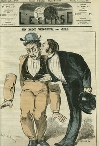 Et hævngerrigt ord, den første herre får armene faldende, da han hører ordet "censur". Cover i "" L