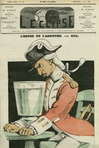 Absinthe time, illustration af et digt af Gill. Cover i "" L