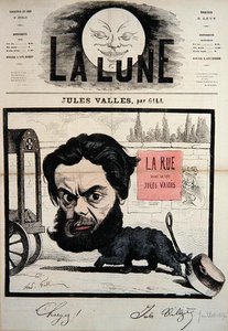 Karikatur af Jules Valles forsideillustration fra magasinet 