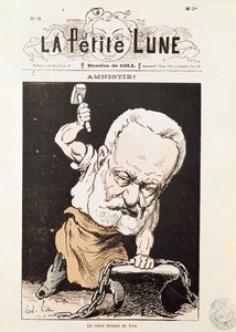 Karikatur af Victor Hugo (1802-85) fra forsiden af 