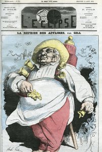Tegneserie "" genoptagelse af virksomhed"". Cover i "" L