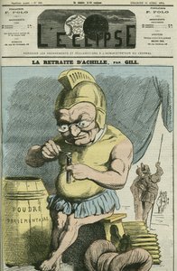 Tegneserie af Adolphe Thiers (1797-1877), fransk statsmand. Cover i "" L