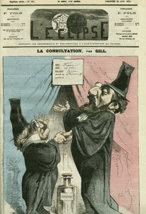 Tegneserie af Adolphe Thiers (1797-1877) og Leon Gambetta (1838-1882), franske politikere. Cover i "" L