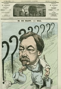 Tegneserie af Francois Cesaire de Mahy (1830-1906), fransk læge, journalist og politiker. Cover i "" L