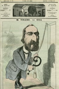 Tegneserie af Pierre Tirard (1827-1893), fransk politiker. Cover i "" L