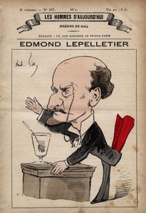 Tegneserie af Edmond Lepelletier (1846-1913) radikal fransk journalist og forfatter fra 
