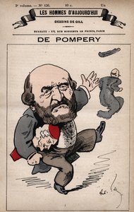 Tegneserie af Edouard de Pompery 1812-1895 fra 