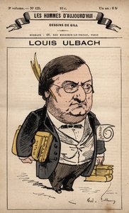 Tegneserie af Louis Ulbach (1822-1889) fra 