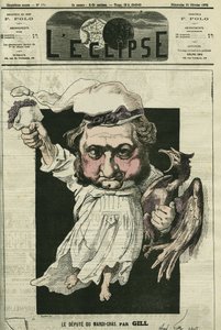 Eugene Rouher (1814-1884), fransk politiker, leder af det bonapartistiske parti. Cover i "" L