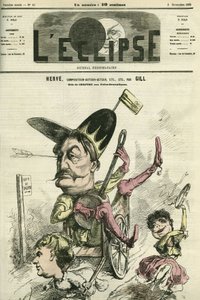 Florimond Ronger dit Herve (1825-1892), fransk komponist, forfatter, skuespiller, spiller rollen som Chilperic på Theatre des Folies-Dramatiques. Cover i "" L