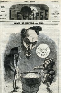 Henri Rochefort (1831-1913), fransk journalist, forfatter og politiker. Cover i "" L