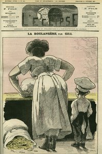 Illustration af et bageri. Cover i "" L
