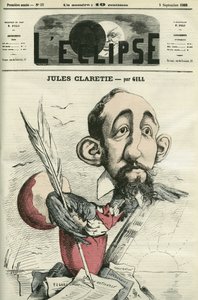 Jules Claretie (1840-1913), fransk romanforfatter, dramatiker og kritiker. Cover i "" L