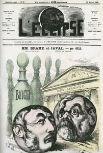 Jules Louis Joseph Brame (1808-1878) fransk politiker og Louis Emile Javal (1839-1907), fransk politimand. Cover i "" L