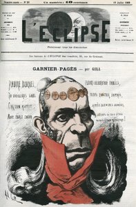 Louis Antoine Garnier-Pages (Garnier Pages) (1803-1878), fransk politiker. Cover i "" L