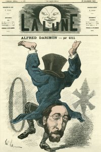 Portræt af Alfred Darimon (1819-1902), fransk politiker. Tegnefilm af Gill, i "La Lune", 28. december af Andre Gill