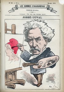 Portræt af Armand Felix Maris Jobbe-Duval Jobbe Duval (1821-1889), fransk maler og politiker. Tegnefilm af Gill, Paris. af Andre Gill