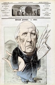 Portræt af Edgar Quinet, fransk historiker (1803-1875). I L