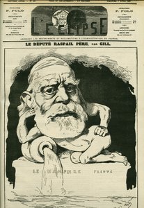 Portræt af Francois-Vincent Raspail (1794-1878), fransk kemiker, læge og politiker. Cover i "" L