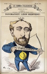 Portræt af Leon Bienvenu dit Touchatout (1835-1911), fransk journalist og forfatter til "L