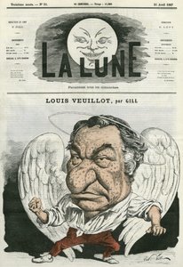 Portræt af Louis Veuillot (1813-1883), fransk journalist og brevmand. Tegnefilm af Gill, i "Månen", 21. april af Andre Gill