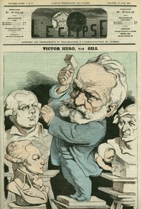 Portræt af Victor Hugo (1802-1885), fransk mand af bogstaver og politiker. Cover i "" L