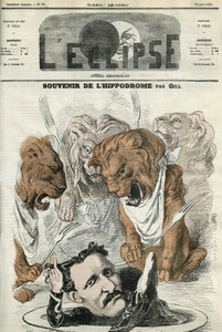 Minde om racerbanen, tæmmeren Lucas blev fremkaldt af sine løver. Cover i "" L