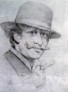 Selvportræt af André Gill, 1883, 1927 af Andre Gill