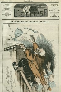 The Torment of Tantalus, karikatur af Adolphe Thiers (1798-1874), fransk statsmand. Cover i "" L
