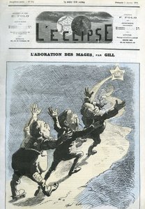 Tilbedelsen af magi, hertugen af Broglie (1821-1901), præsident Mac-Mahon (1808-1893), Henri d