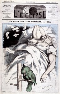 Victoria-karikatur i "" Sleeping Beauty"" - af Gill, i "" L