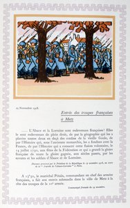 De franske troppers indtog i Metz, 19. november 1918, 1919