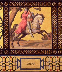 Good and Evil: Libido, 1832 detalje af 89709 olie på lærred