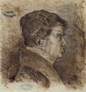 Selvportræt 1775-1836, begyndelsen af det 19. århundrede pen og blæk på papir