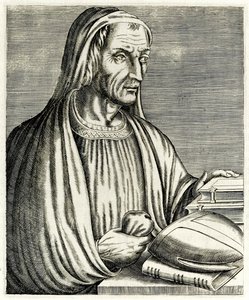 Gregory of Tours fra ?True Portraits?? af André Thévet udgivet i 1594 af Andre Thevet