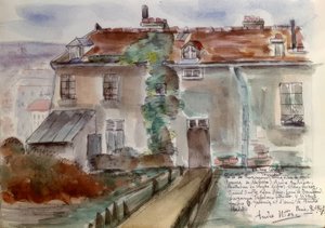 Paris, Hus 12 Rue Cortot