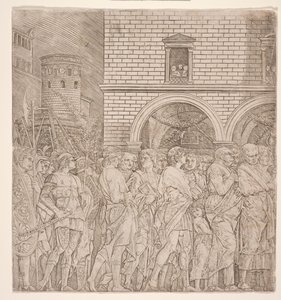 Cæsars triumfer: Senatorerne, ca. 1495 (gravering) af Andrea (school of) Mantegna